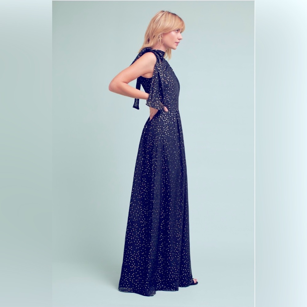Shoshanna Silk Halter Maxi Dress Size 4